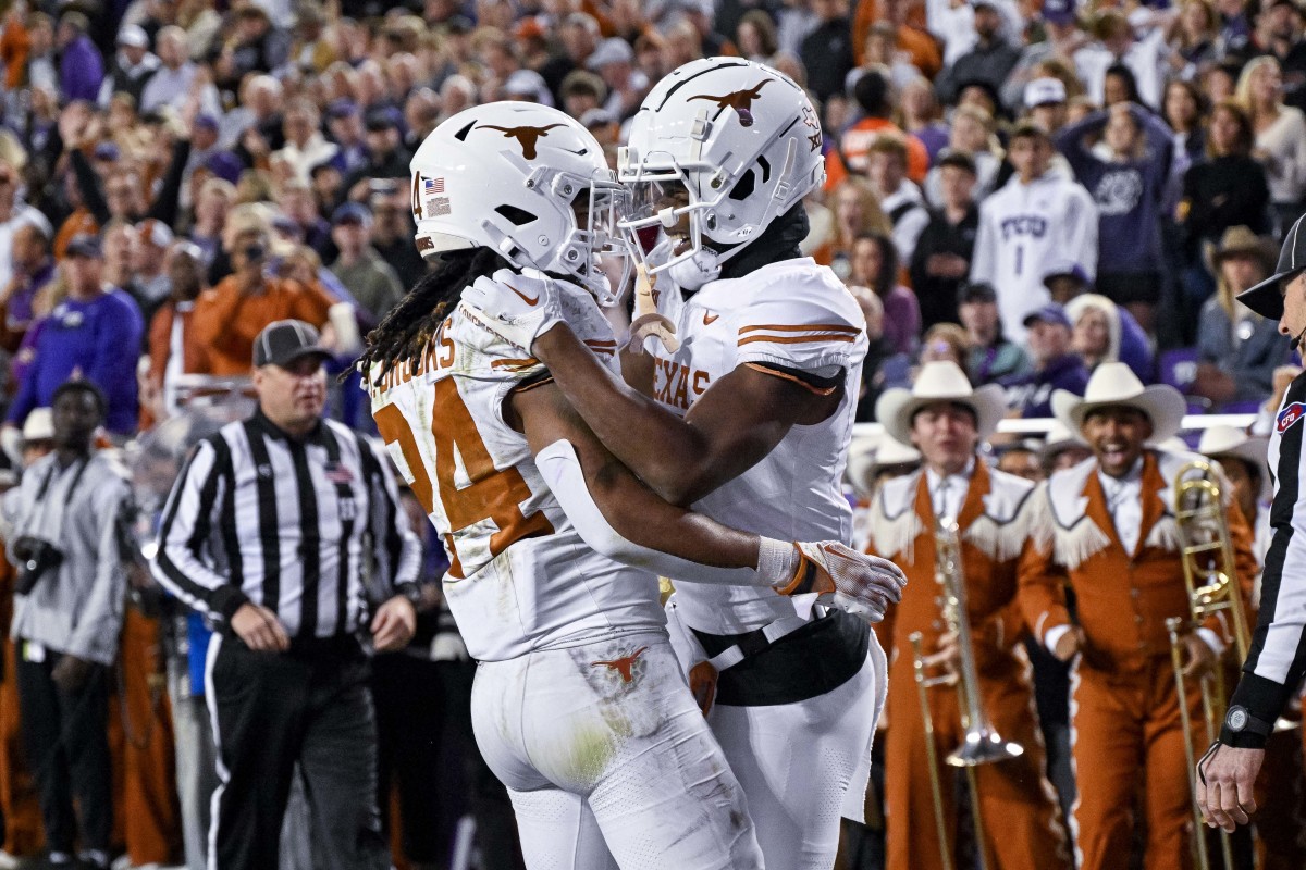 Texas running back Jonathon Brooks and receiver Adonai Mitchell 